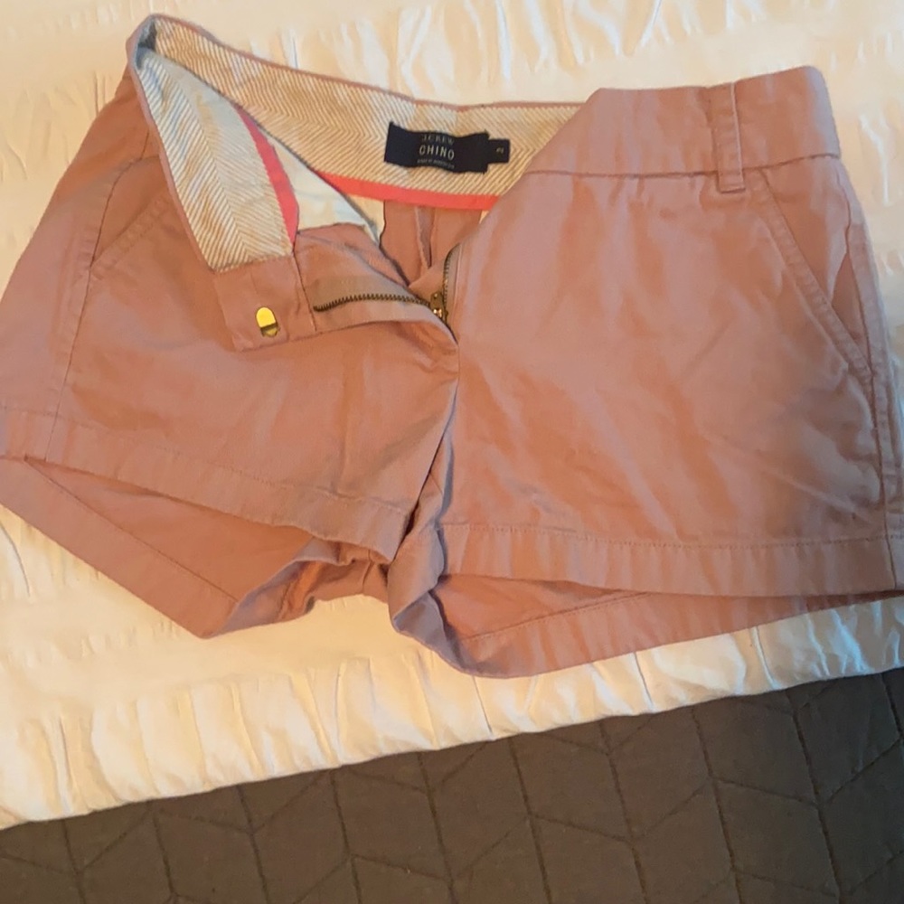 JCrew EUC rose colored chino shorts size 2